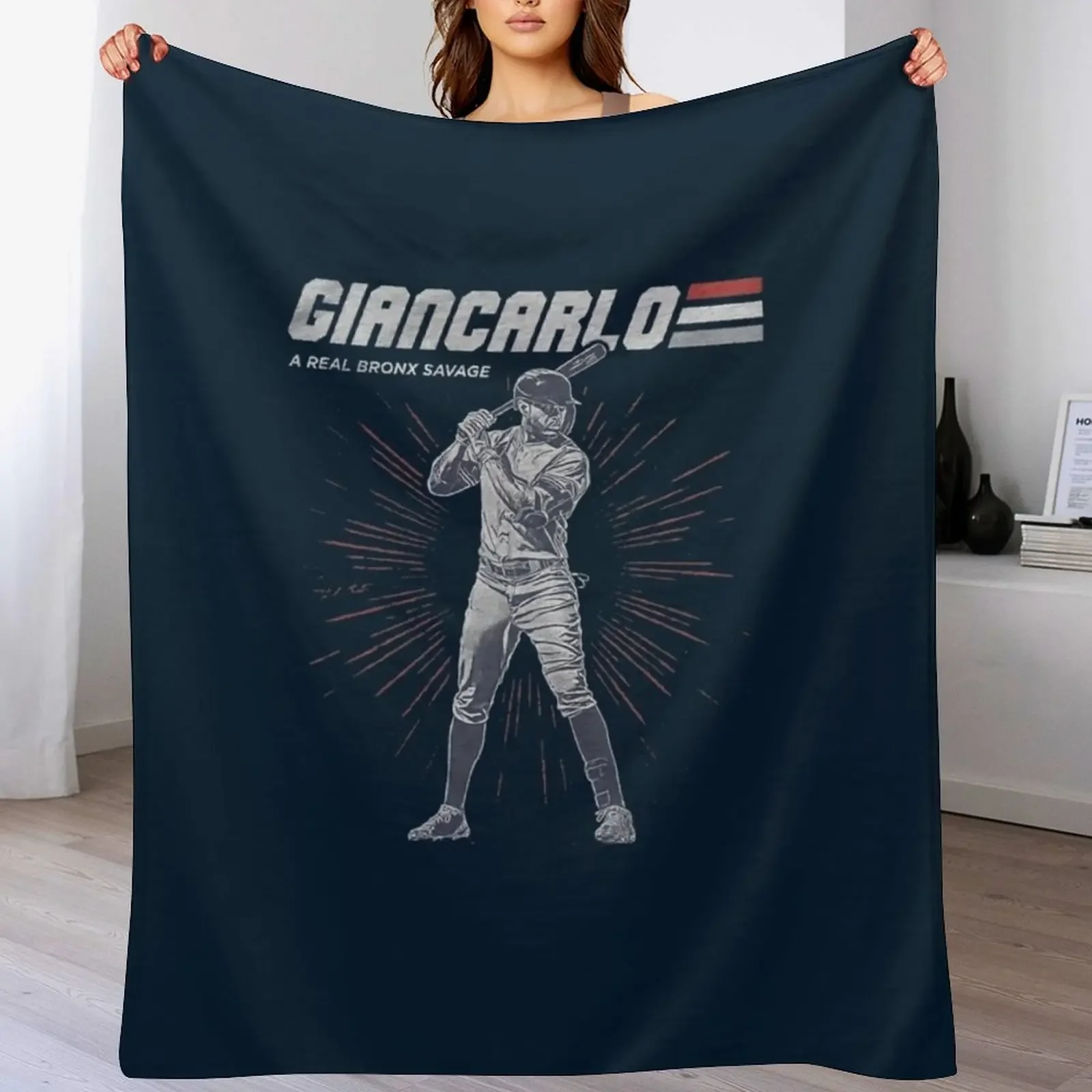 Giancarlo Stanton Throw Blanket For Decorative Sofa Loose christmas decoration Blankets