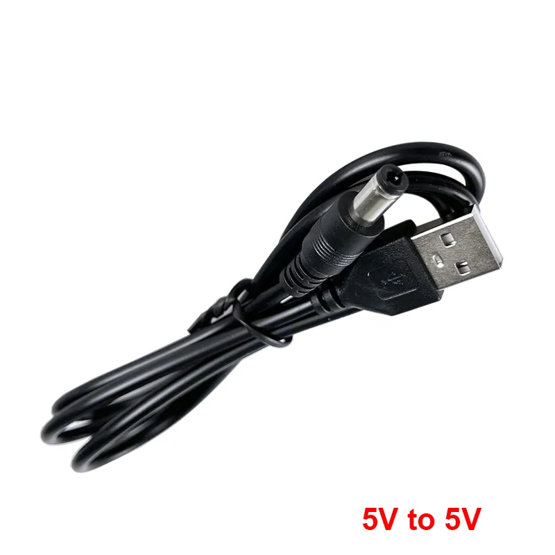 5,5*2,1mm WiFi zu Powerbank Kabel Stecker DC 5V zu 12V USB Kabel Boost Konverter Step-up Kabel für Wifi Router Modem Fan