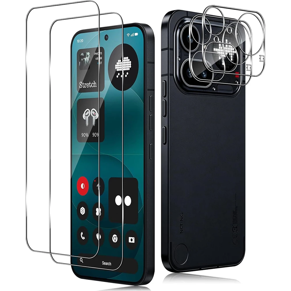 Tempered Glass Film on For Nothing Phone 4A Camera Protector