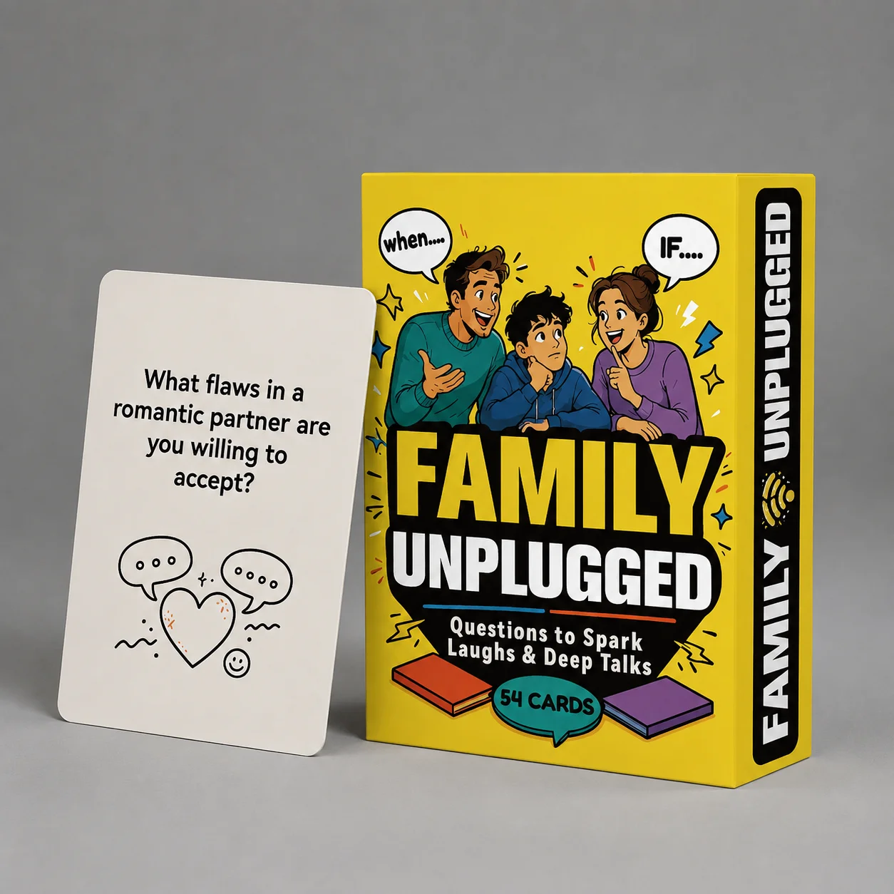 Family Discussion Cards - Create Lasting Laughter And Memories - Paper Card Game Perfect for Party Gatherings And Holiday Intera