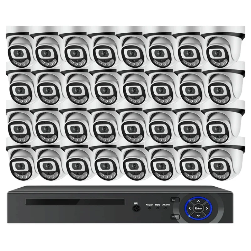

4MP 5MP 8MP 32CH Indoor POE CCTV IP Camera Kit With Night Vision H.265 4K Home Security Network IP System