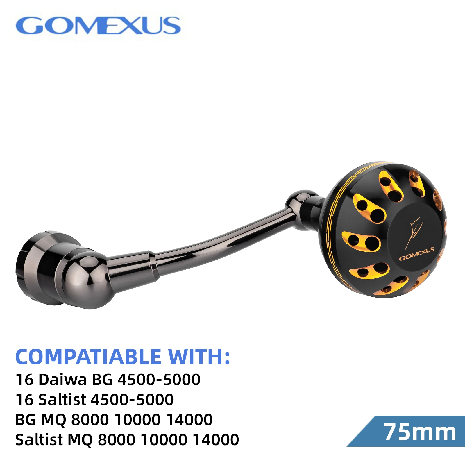 daiwa bg reel handle Gomexus Power Handle For Daiwa BG MQ Saltist 1500-8000 Spinning Handle 65mm  Fishing Reels