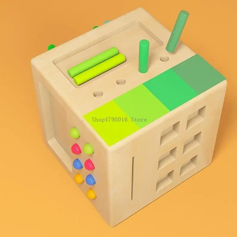 

Interactive Puzzlebox Plugging Sorting Toy Hand Eye Coordination Toddlers Toy
