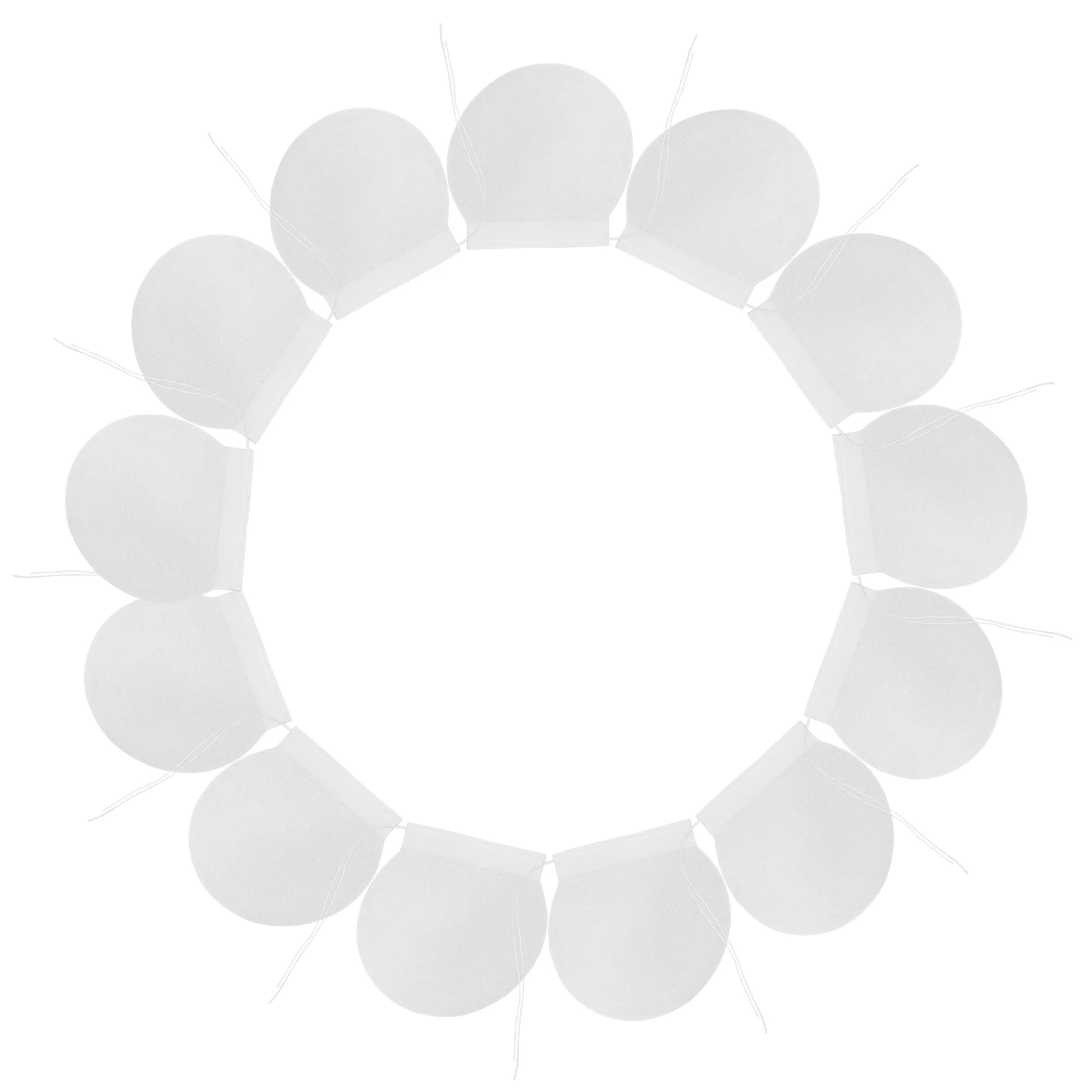 

100Pcs Loose Tea Filter Bags Disposable Drawstring Round Fillable Empty Tea Bags for Convenient Herbal Coffee Brewing