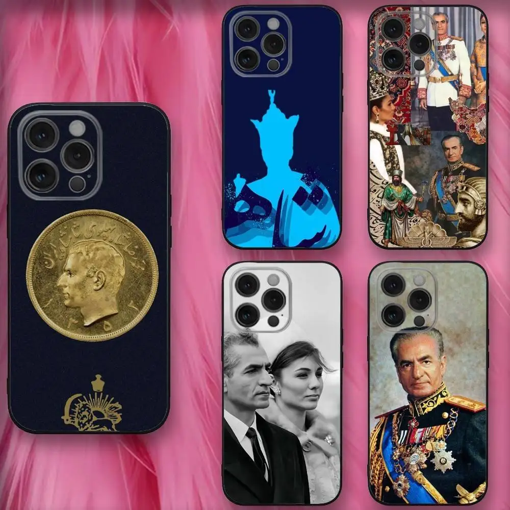 

M-Mohammad R-Reza Pahlavis Phone Case For iPhone 16,se4,15,14,13,12,11,Pro,X,XS,Max,XR,Plus,Mini Soft Black Cover