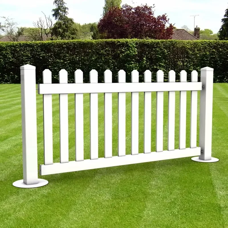 White Vinyl PVC Temporary Removable Fence,white Pvc Vinyl Plastic Privacy Fencing
