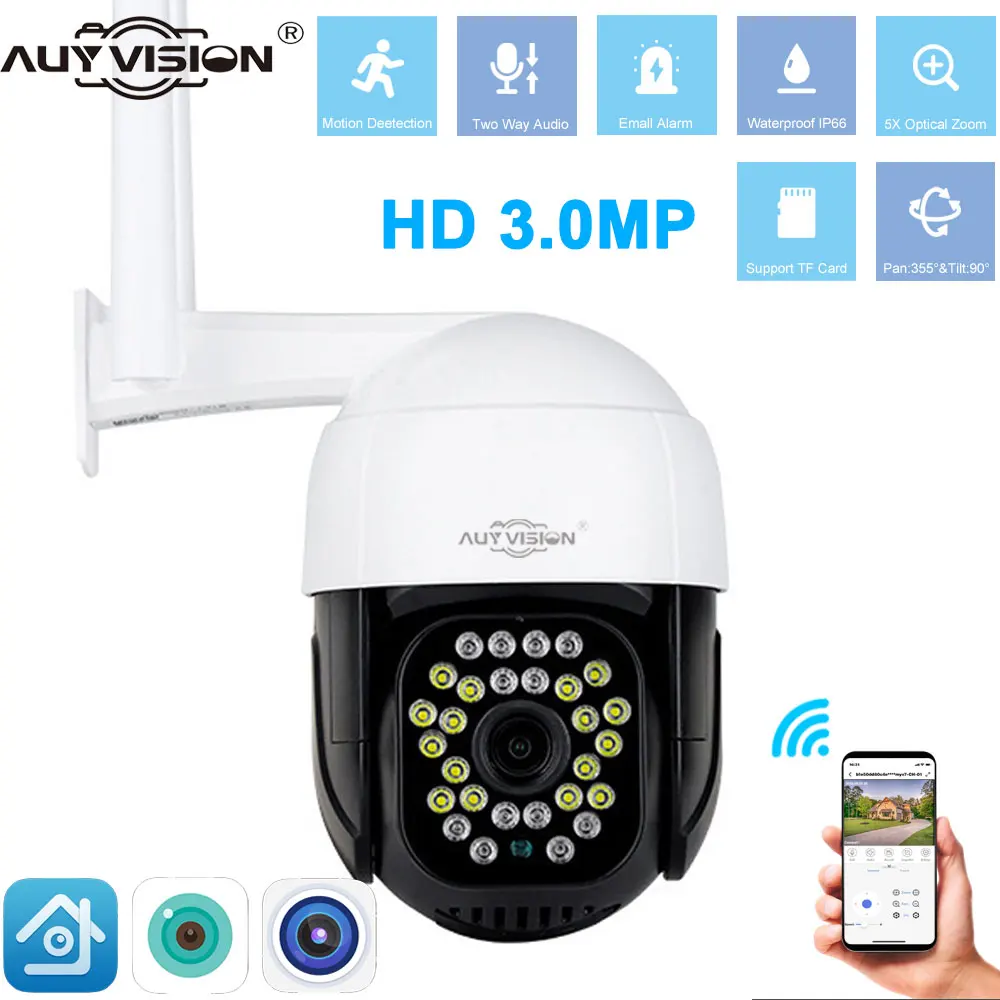 camera ip wifi ao ar livre vias de audio sem fio cctv camera de vigilancia protecao para casa inteligente visao noturna h265 icsee onvif 3mp hd 01