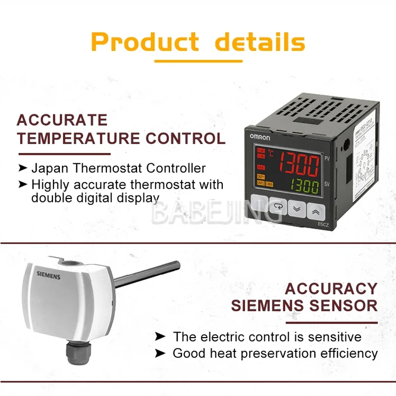 BABEJING Horno de fusión de chocolate multifuncional de gran capacidad Máquina comercial para hacer chocolate