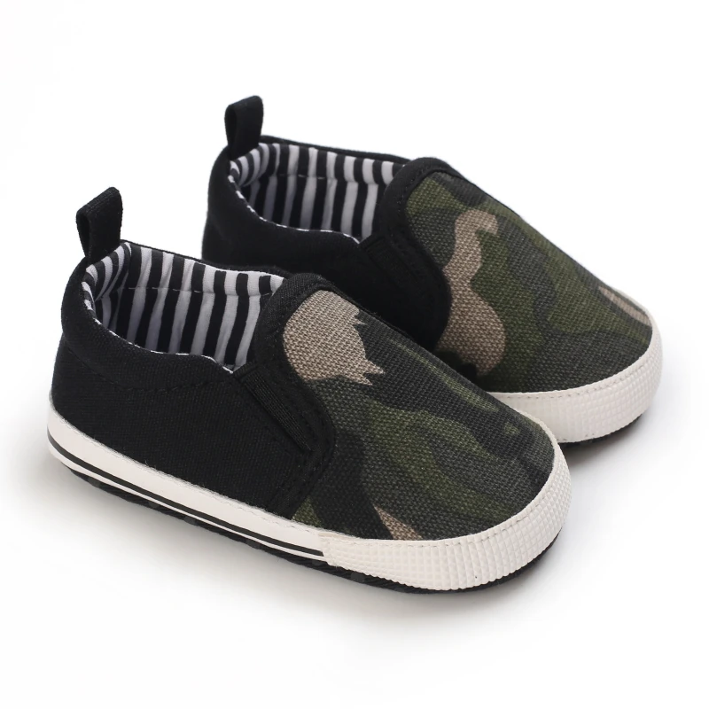 Baby Boy Shoes Canvas Camouflage Print Casual Cotton Soft Sole Newborn Walking Formal Shoe