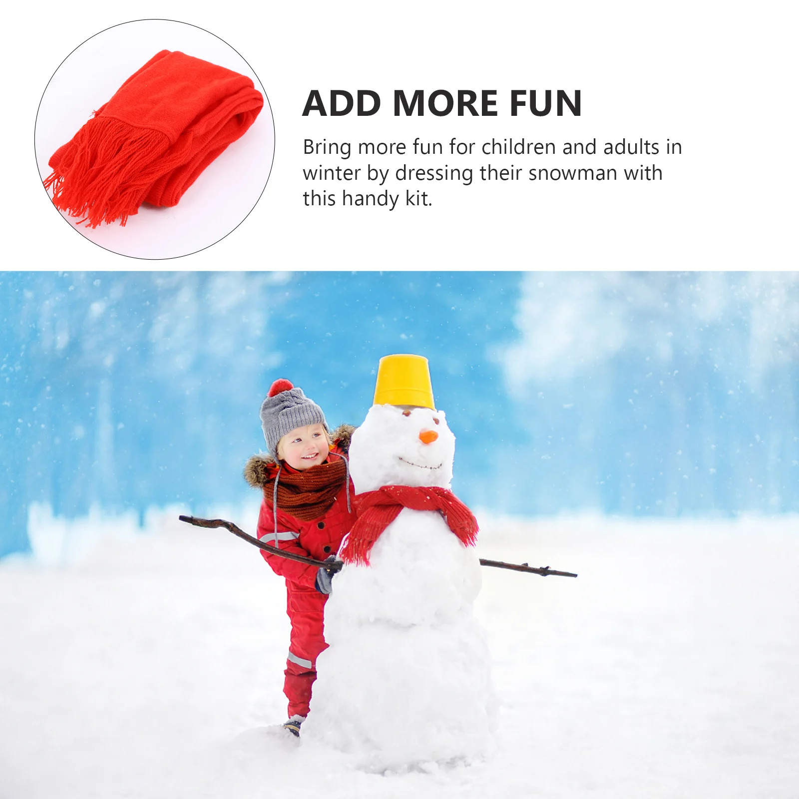 

Snowman Decoration Kit Reusable Cloth Material Outdoor Christmas Decor For Family Holiday Party Snowman Dressing Set