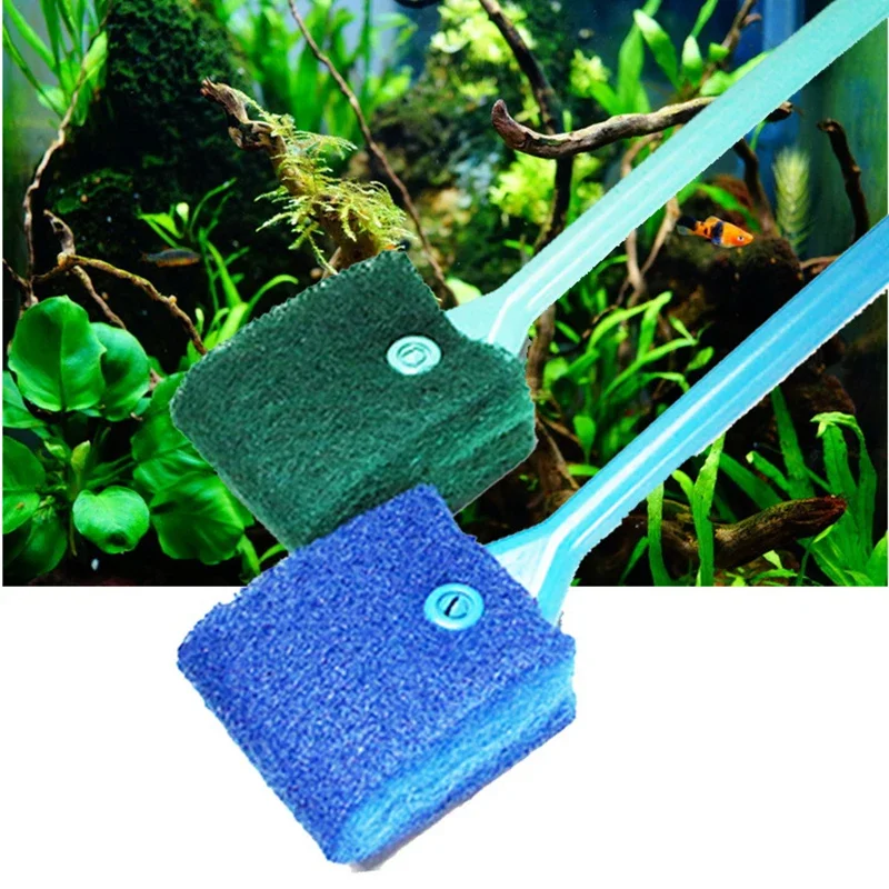 

Aquarium Fish Tank Glass Plant Cleaning Brushes Floating Clean Window Algae Scraper Sponge Accessories Tools High Quality