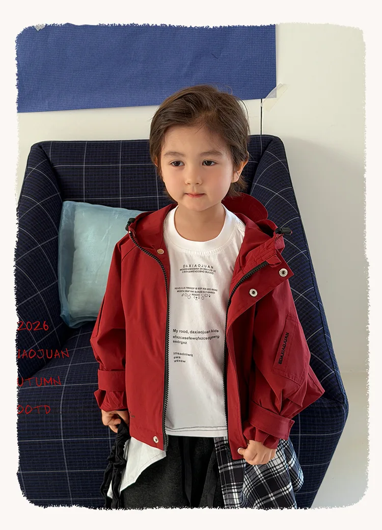 2026 Boys Cool Solid Color Soft Long Sleeve T Shirt Kids Cotton Fall 2026 New Boys Big Kids Undershirt