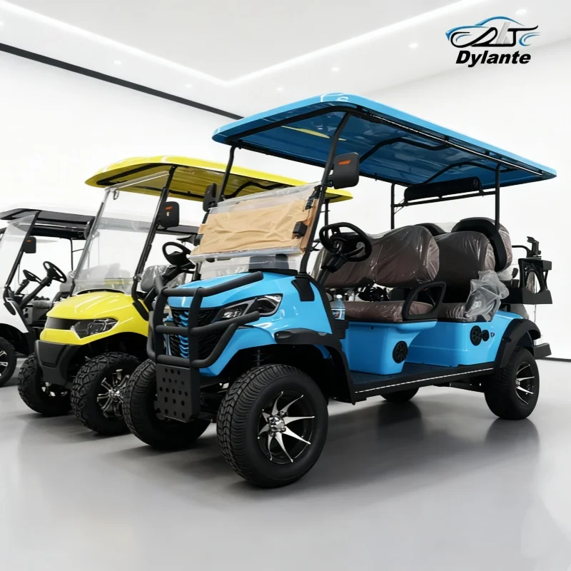 

Adult Electric Golf Cart Wholesale Electric Bike Folding Windshield Leather Seat With Headrest Side Mirror With Turning Light