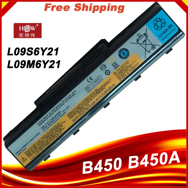 

Laptop Battery for Lenovo IdeaPad B450 B450A B450L L09S6Y21 L09M6Y21