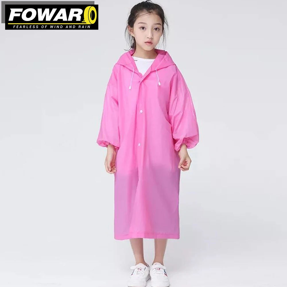 Children's Raincoat Ultra Light Proof Windbreaker Portable Folding Type Breathable And Comfortable Ultra-thin Rain Cover