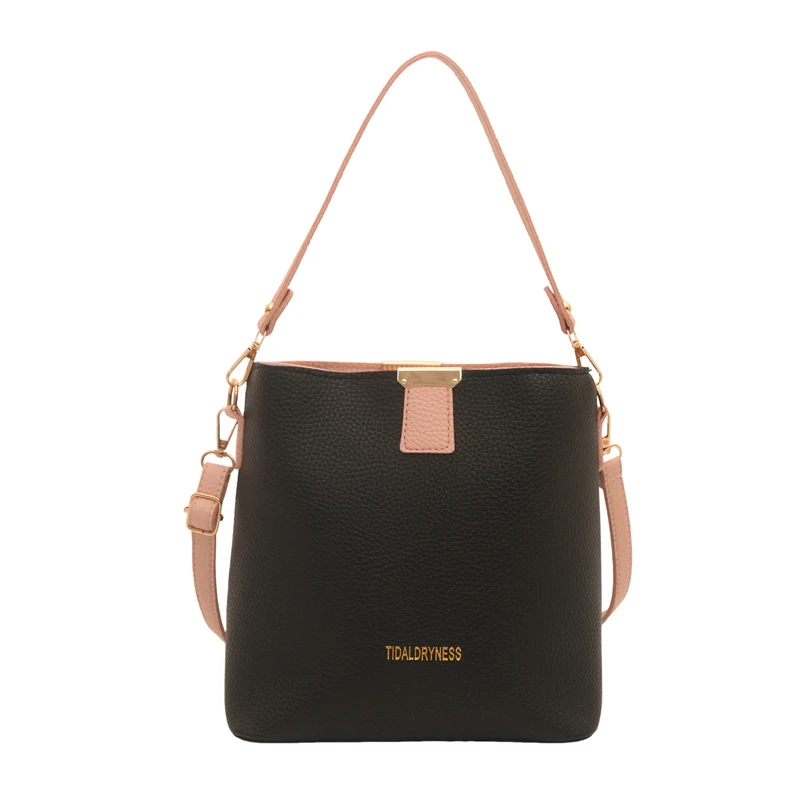 

Elegant Leather Diaper Bag Luxury Tote Crossbody Handbag Women Original Retro Textured Square Satchel Paris