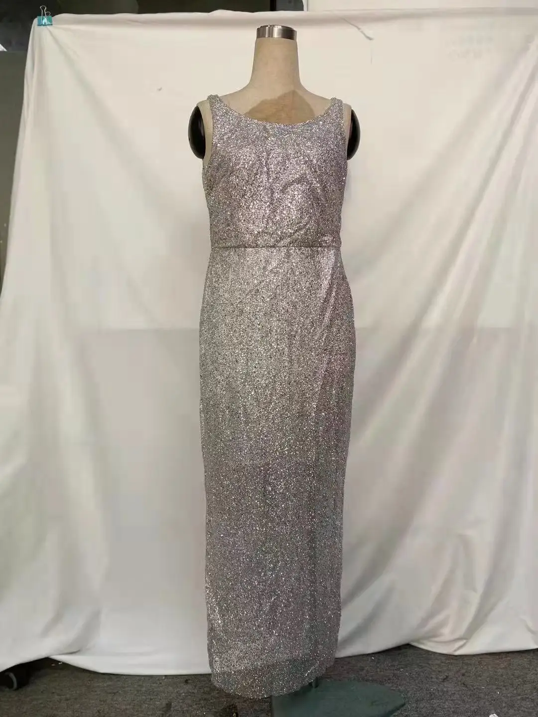 Robe de soirée longue à col en fibre pour femme, robe maxi élégante, taille haute, vêtements formels, éclaboussures d'or, mode estivale