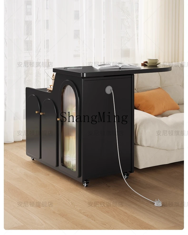 

CL Retro Tea Table, Small Tea Table, Living Room, Black Sofa Sideboard, Home Light Luxury, Removable Side Table, Small Tea Table