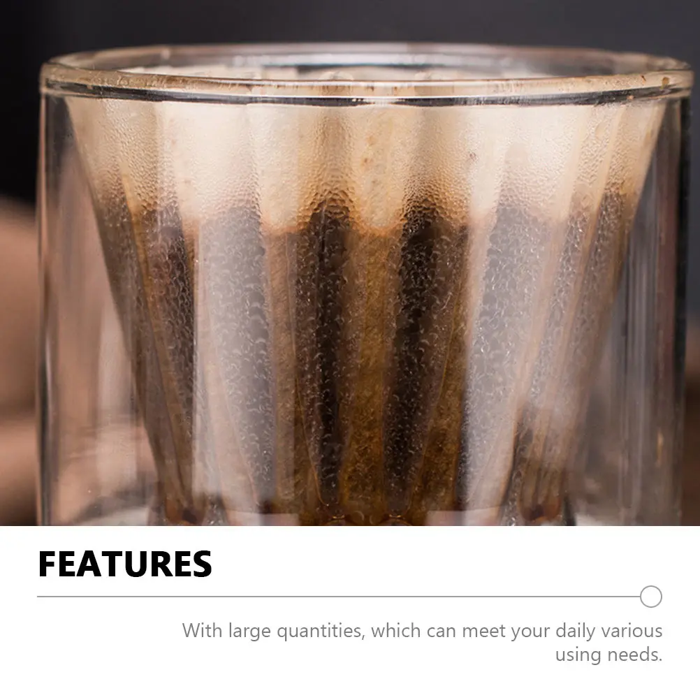 

Filters Thickened Wavy Surface Filter Bowl For Household Coffee Machine Paper Dripper Coffee Tea Dripping Tools