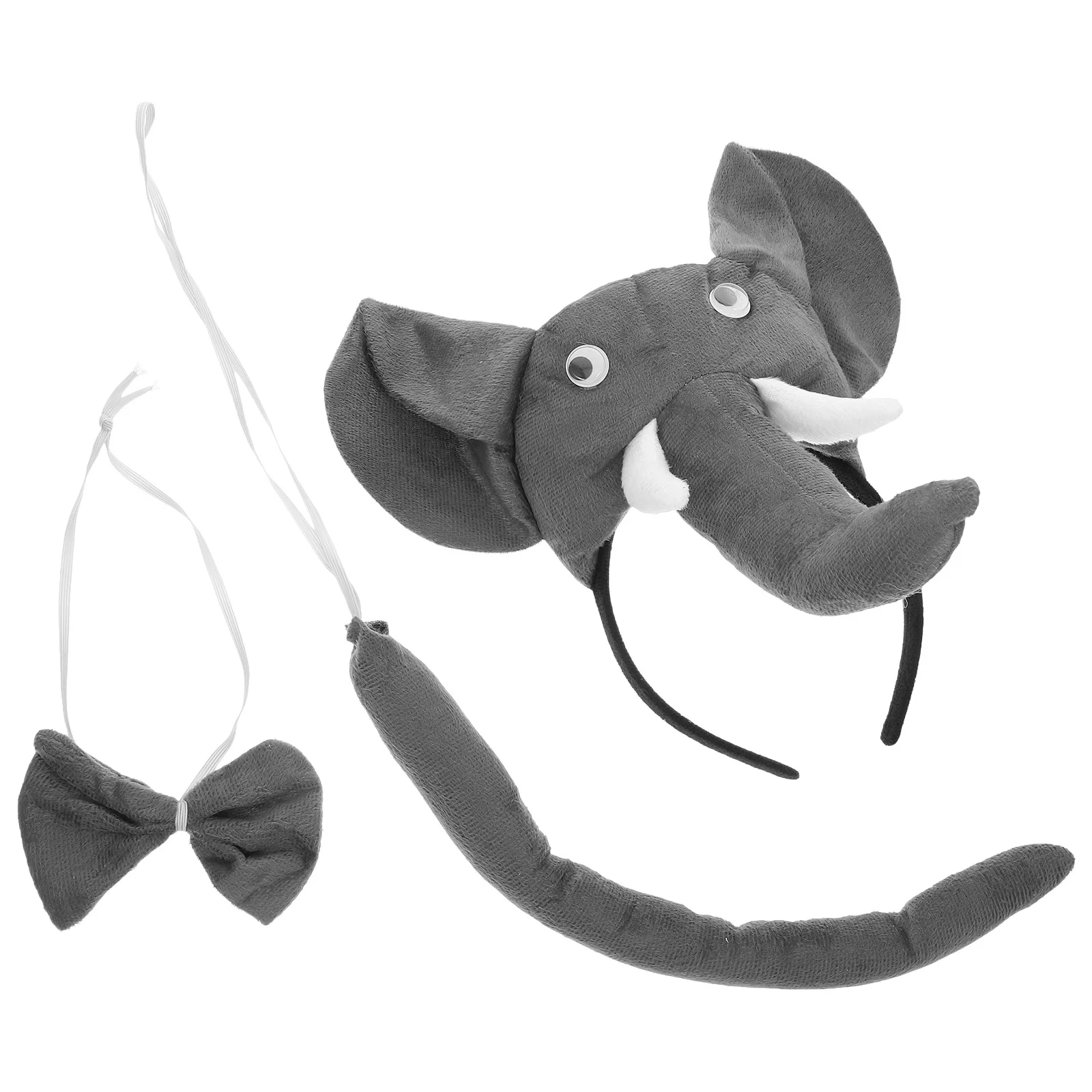 3Pcs Fun Animal Party Set Includes Headband Bowtie Tail Perfect for Kids Costumes and Festival Events Kids Costumes