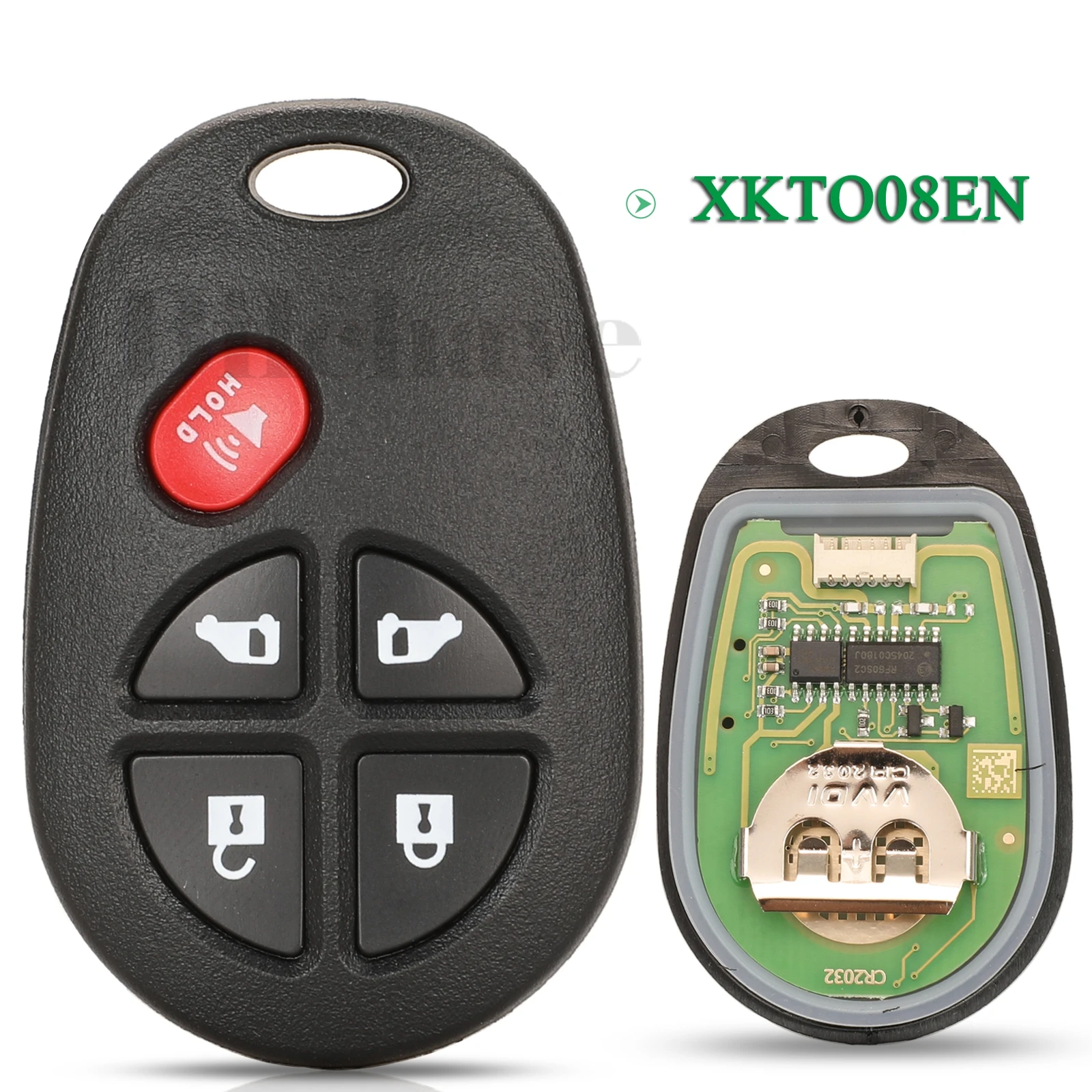 

jingyuqin 5 Buttons Xhorse XKTO08EN VVDI Wire Universal Remote Key For VVDI Key Tool English Version