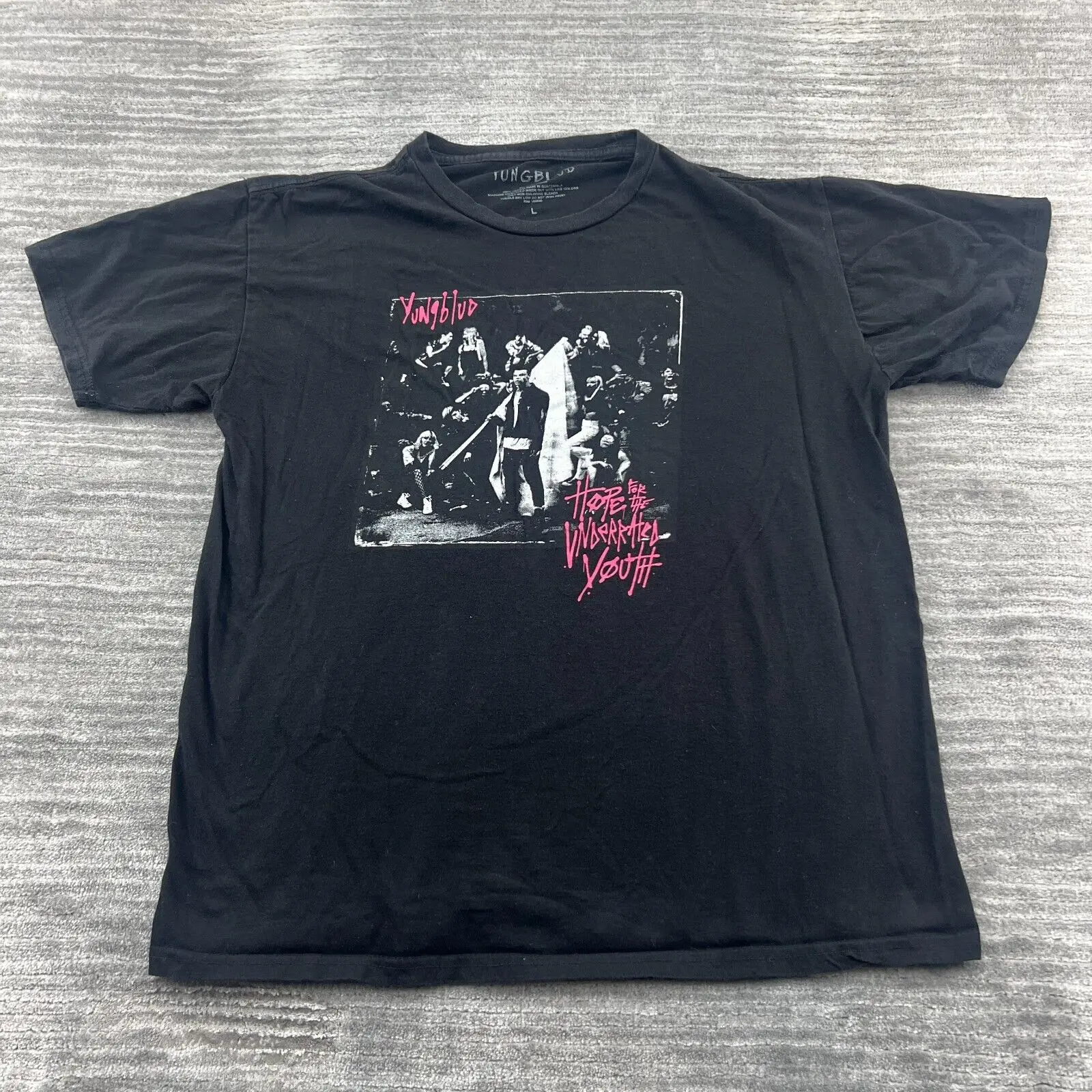 Yungblud Shirt Size L Mens Hope To The Underrated Youth Graphic Tee Black