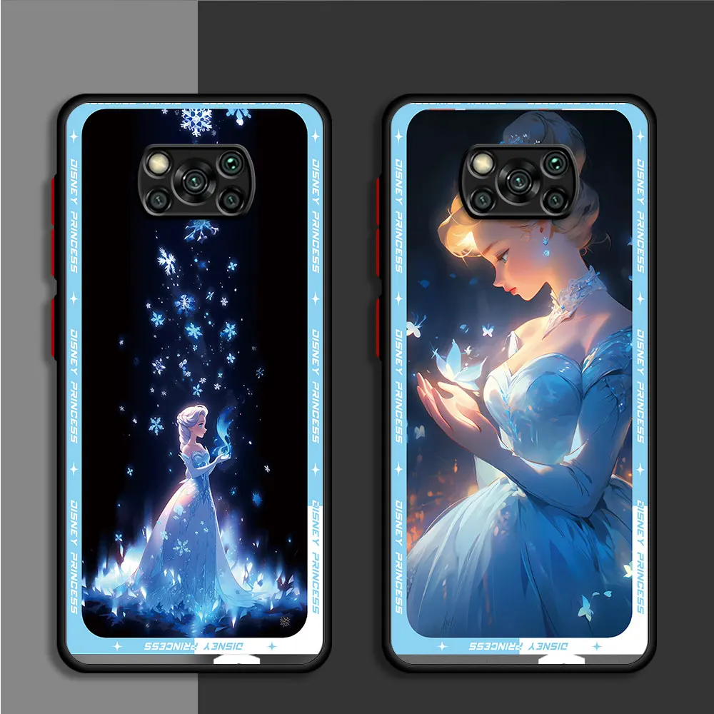 Cute Disney pricess Phone Case for Xiaomi Poco M5s X4 GT C50 X5 Pro C51 M5 C40 F3 X4 Pro X3 NFC X3 Coque Cases Cover Matte