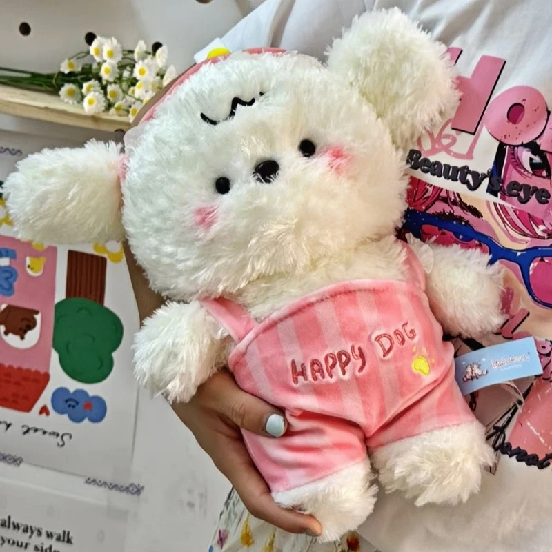 ชุดกางเกงเป้สะพายหลังลายสุนัขแสนน่ารัก ตุ๊กตาลูกสุนัขหลับตา พร้อมผ้าปิดตา ของขวัญวันเกิดเด็ก ของขวัญวันวาเลนไทน์ ของตกแต่งห้องสำหรับเด็กผู้หญิง