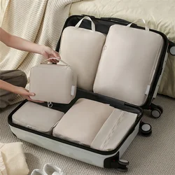 1 pz viaggio compressione imballaggio cubi borsa portatile valigia vestiti organizzatori impermeabile bagagli custodie cassetto borse