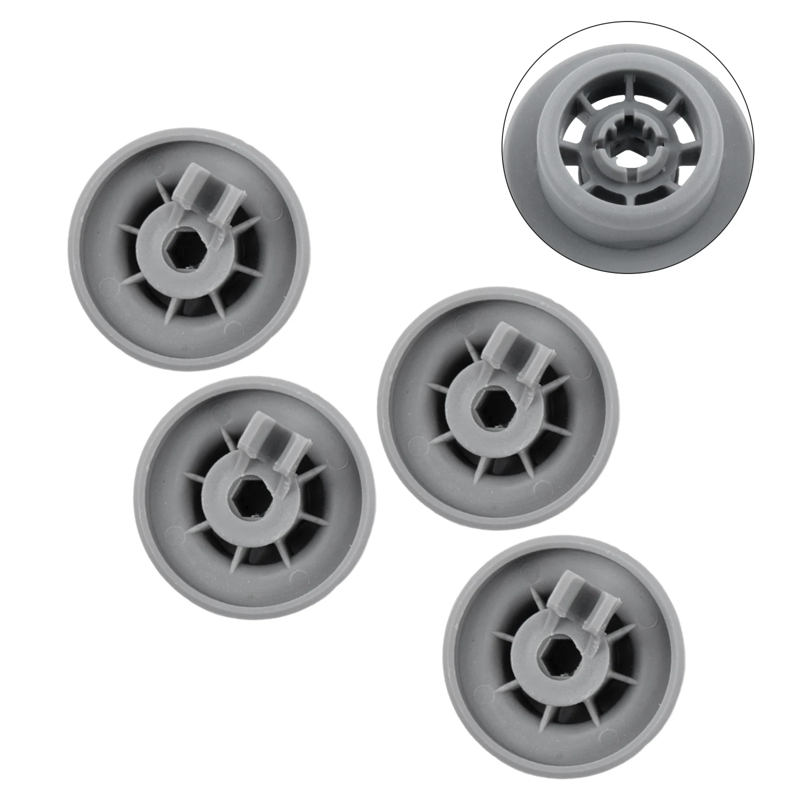 Major Appliances Wheels Accessory Basket Lightweight Replacement Set Tool Wear Resistant 4pcs Wear-resistant Accessories Grey