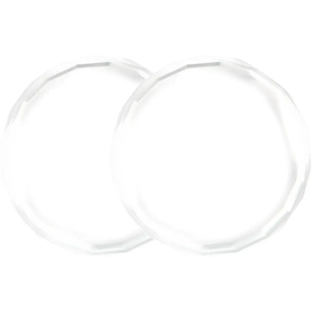 

2Pcs Nail Art Pallet Crystal Glass Mixing Board Perfect for Manicure Color Mixing Pigment Nail Polish Blending Tray