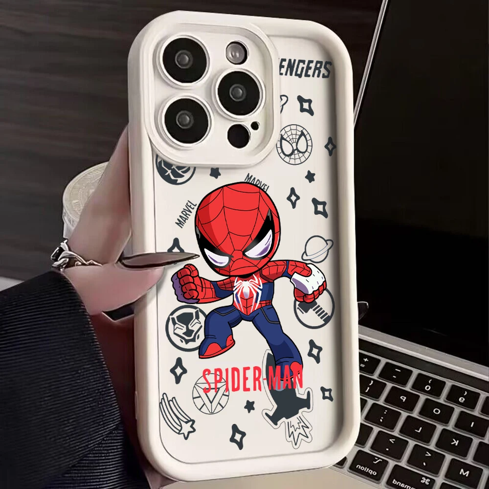 Marvel SpiderMan Iron Man Groot Phone Case For Samsung A05S A10S A11 A12 A20S A21S A13 A14 A54 A34 A53 A33 Cover With Hand Strap