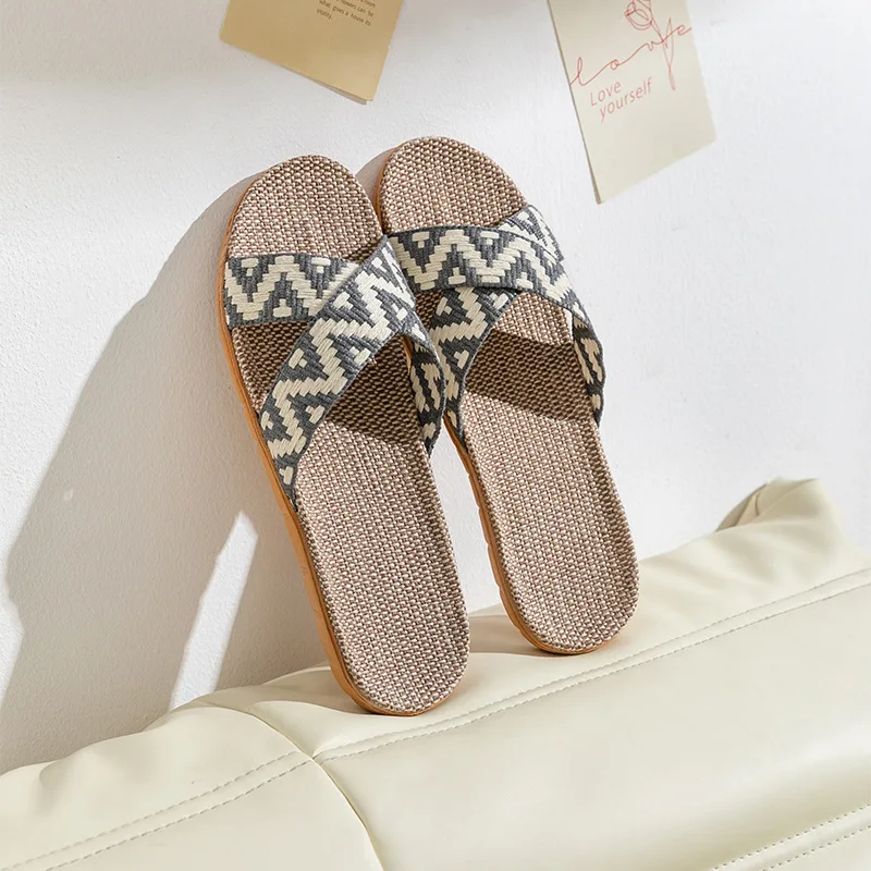 

Домашние тапочки для весны, осени и лета, бесшумные нескользящие тапочки для дома