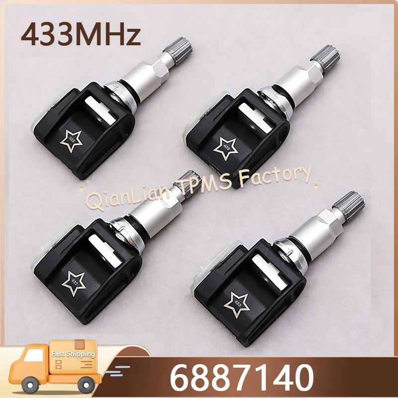 

433MHz 6887140 36106887147 TPMS For BMW X3 G01 5 Series G30 X4 G20 X5 G05 2018-2024 Car Tire Pressure Monitoring System Sensor