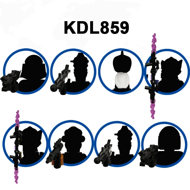 Новинка! Мини-фигурки персонажей из фильмов SW: KDL859, K2373, K2374, K2375, K2376, K2377 — развивающие конструкторы для детей.