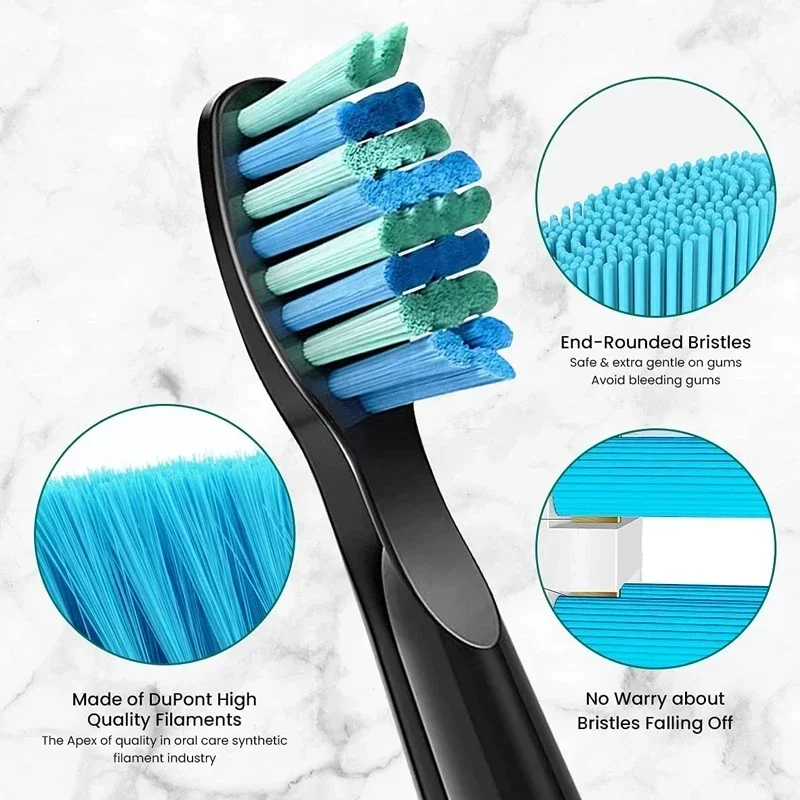 2/5/10Pcs Replaceable Brush Heads Dupont Bristle Brush For Seago/Fairywill Electric Toothbrush FW/SG 507/508/515/551/917/959/908