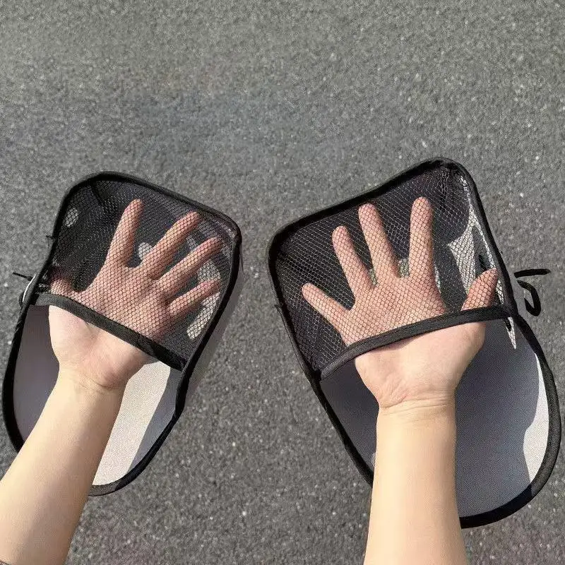 1Pair Mesh Sun Protection Handlebar Muffs, Motorcycle & Electric Bike Riding Hand Covers