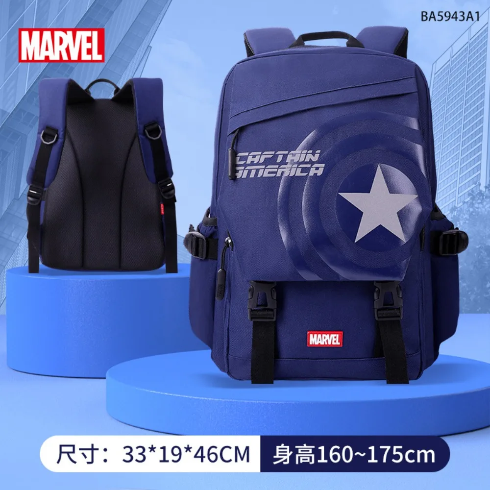 Marvel Grande Capacidade Mochila, Menino Estudante, Homem De Ferro, Homem De Ferro, Capitão América, Mochila Legal Bonito, Presente de Aniversário Infantil