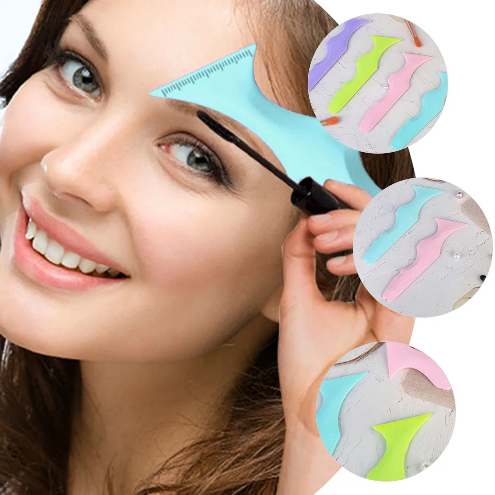 

2 Pcs Makeup Tool Set Stencils for Cosmetics Eyeshadow Tools Liner Guard Eyeliner Guide Mascara Shield