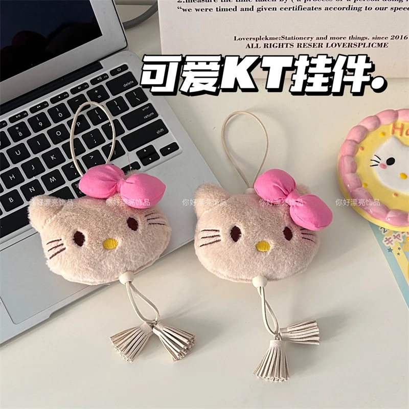 Sanrio Hello Kitty Doll Pendant Cute Cartoon Schoolbag Decoration Mobile Pendants Key Chain Girls Holiday Gifts