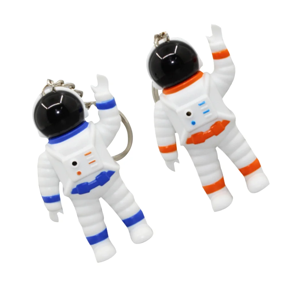 

Funny Astronaut Keychains Sound Ring Decoration Birthday Gift LED Luminous Holder Kids Toys