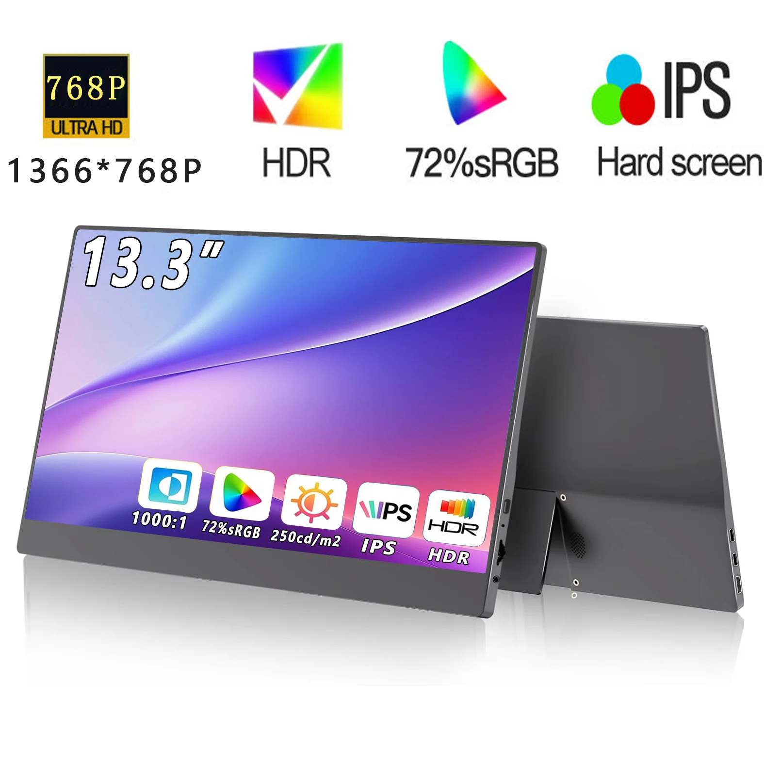 monitor-portatile-da-133-pollici-1366×768-hd-schermo-di-estensione-sottile-alimentato-tramite-type-c-monitor-ausiliario-per-notebook-telefono-cellulare-uso-esterno