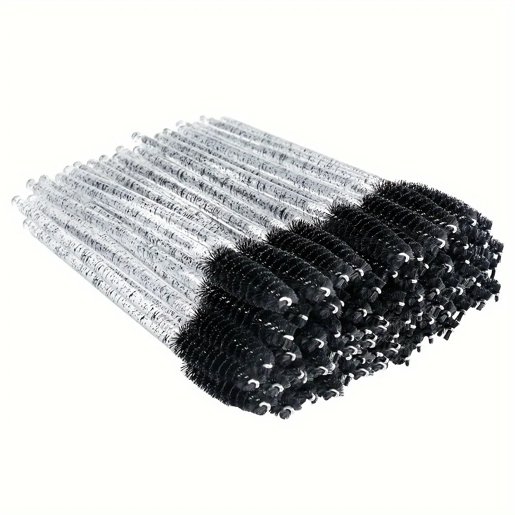 50pcs Disposable Eyelash Mascara Brushes Soft Polyester Bristles Elegant Beauty Accessories Eyelash Extensions Eyebrow Styling
