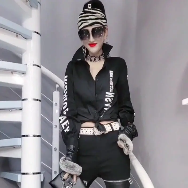 

New Spring and Autumn Design Shirt for Women, Fashionable and Slim and Fashionable, Versatile, Printed Casual Shirt for Outside