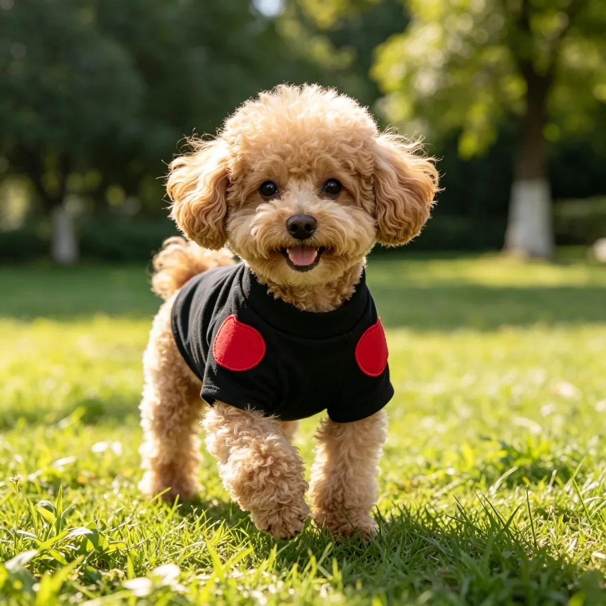 1 Stück Haustierkleidung, Liebespullover für Hunde und Katzen, für Teddy, Welpen, mittelgroße Hunde, Teddy-Herz-Sweatshirt, Welpen-Outdoorkleidung – Detail 10