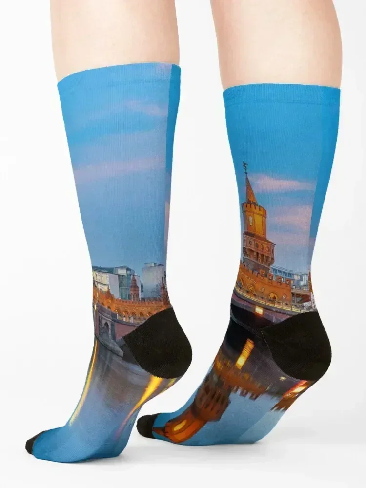 جوارب برلين لرحلة الجولف مع طباعة مجموعة رياضية مخصصة الجوارب الذكور المرأة الرجبي رجل كرة القدم رجل الجوارب النسائية #4