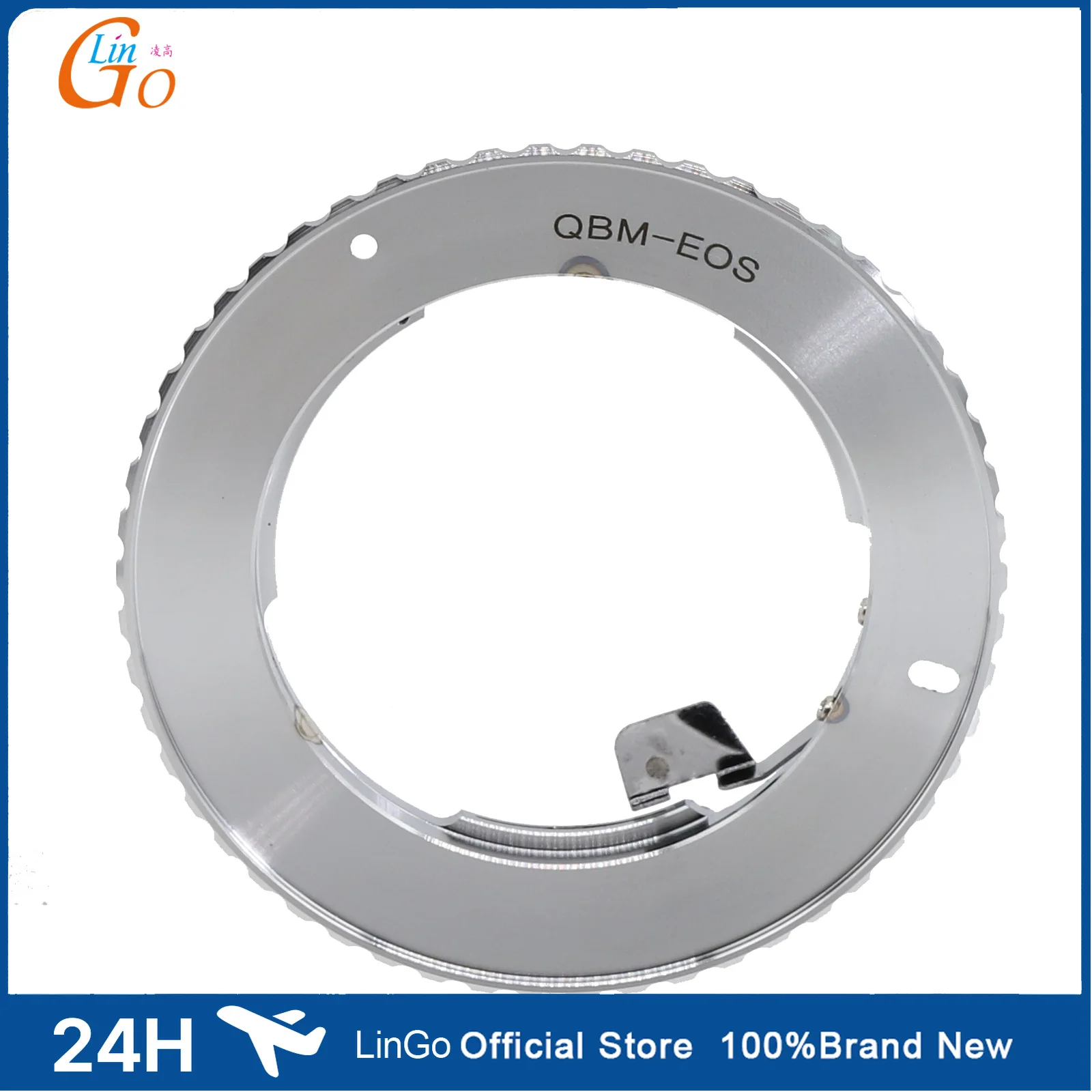 LinGo QBM-EF Metal Adapter Ring for QBM-EOS for Rollei QBM Lens to CN EF EF-S Camera Mount Adapter Ring for CN 5D 6D 7D 90D etc.