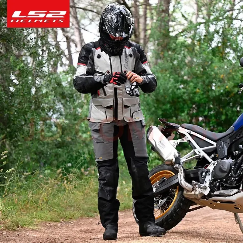 

LS2 APOLLO Motorcycle Riding Suit Kaodula Rainproof Four Seasons Rally Suit CE Certification AAA level MJ130 waterproof jacket