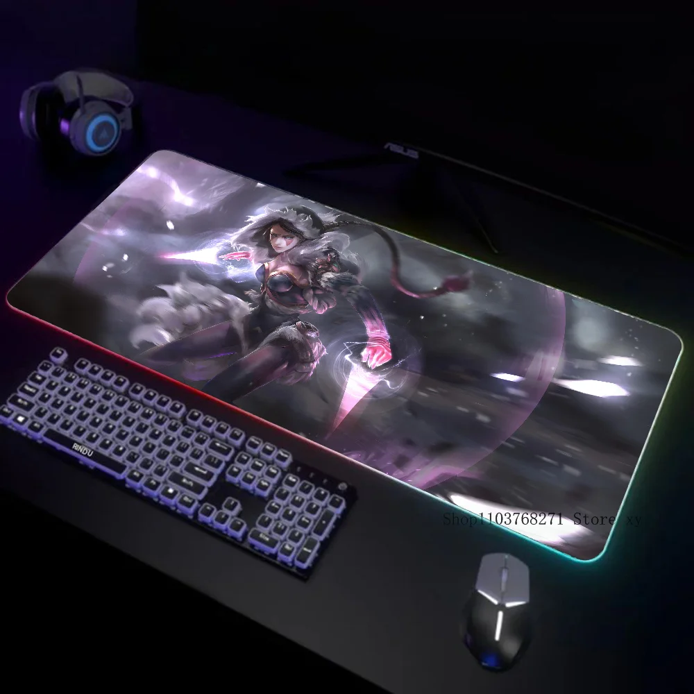 Game Dota 2 Mousepad XXL RGB Gaming Mouse Pads HD Black Gamer Accessories Large LED