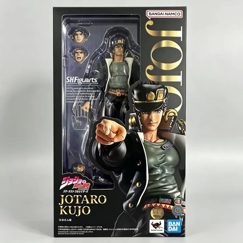 

Brand new in stock Bandai genuine SHF Jotaro Kujo manual model assembly toys collection ornaments holiday gift decorations